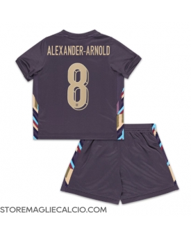 Inghilterra Alexander-Arnold #8 Maglia Gara Trasferta Repliche Europei 2024 Bambino
